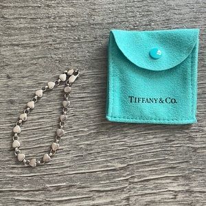 Tiffany Chain Heart Bracelet 7 1/4 inches